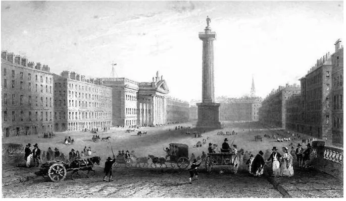 The Nelson Pillar that once stood on O'Connell Street